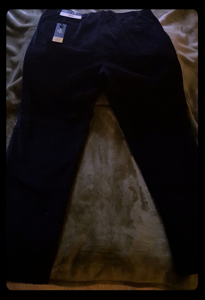 Men's Lauren navy corduroy pants